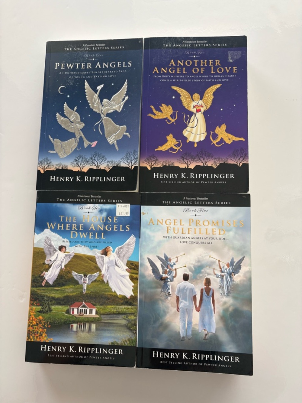 Angelic Letters Series by Henry K.
Ripplinger, (4 Book Set) paperback. Signed